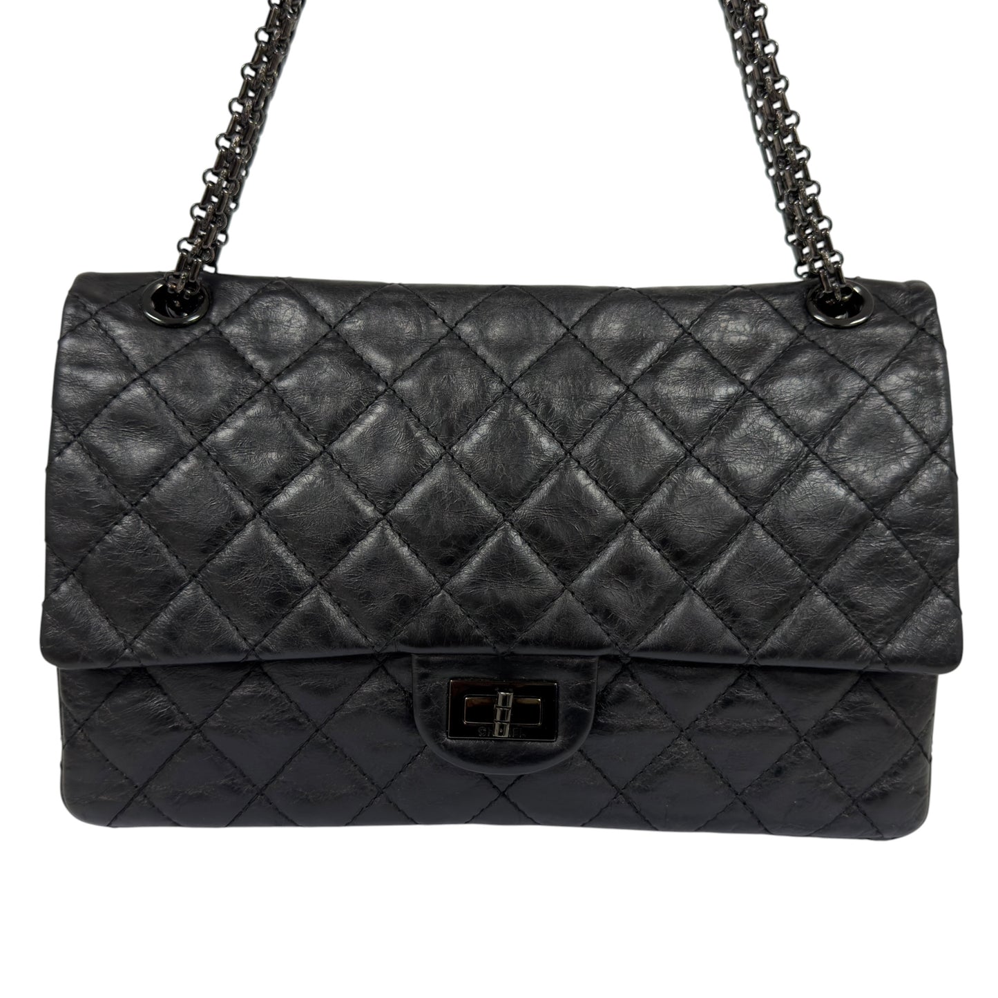 CHANEL 2.55 *極罕全黑* So Black 鏈條包