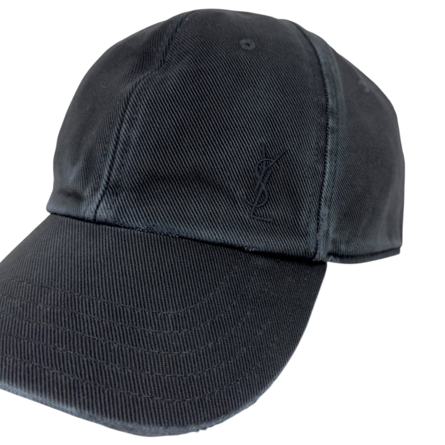 SAINT LAURENT YSL 洗水牛仔 棒球帽