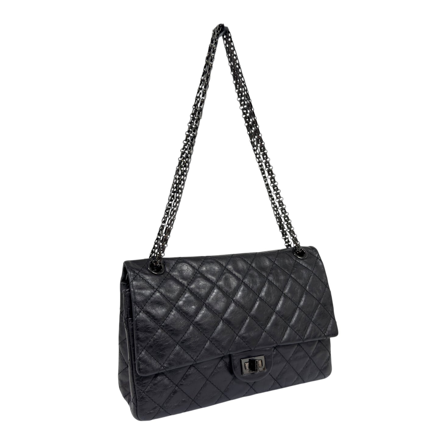 CHANEL 2.55 *極罕全黑* So Black 鏈條包