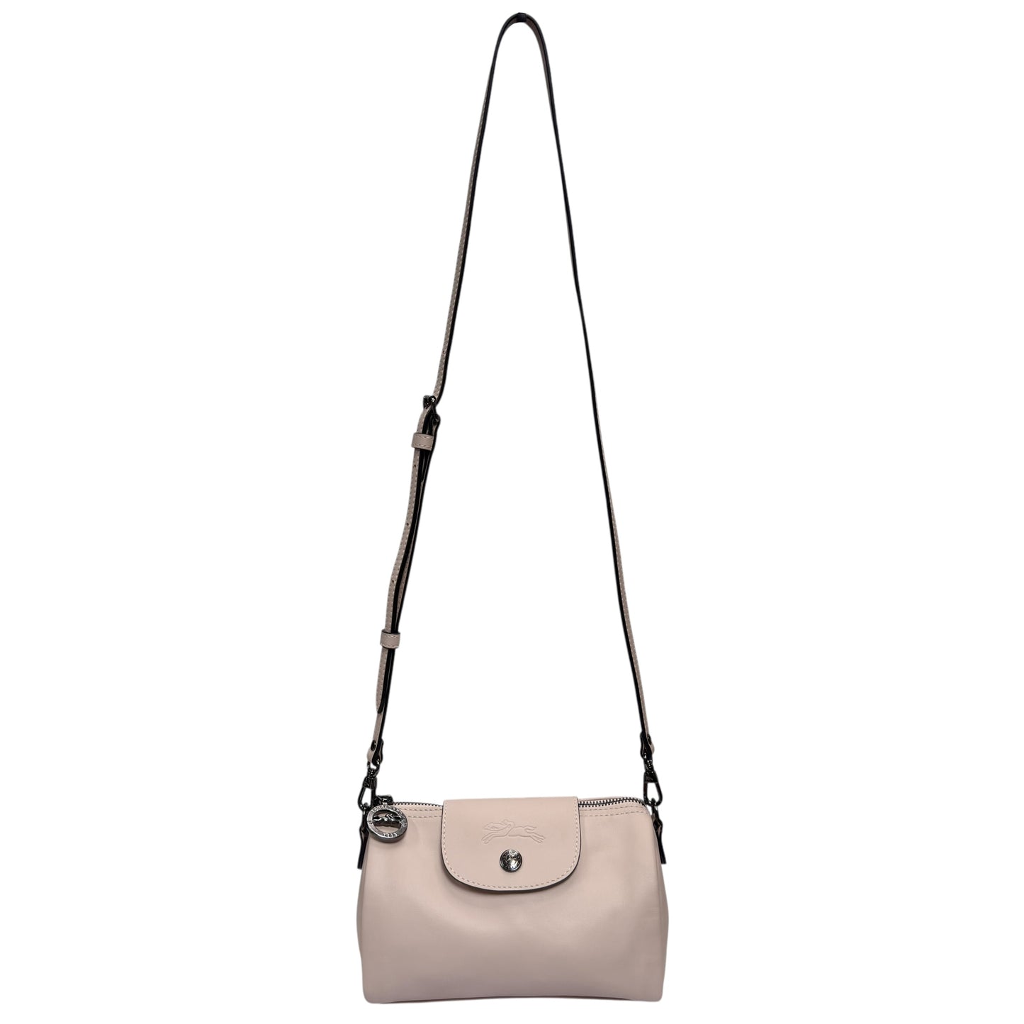 LONGCHAMP Pliage 皮革 斜揹袋