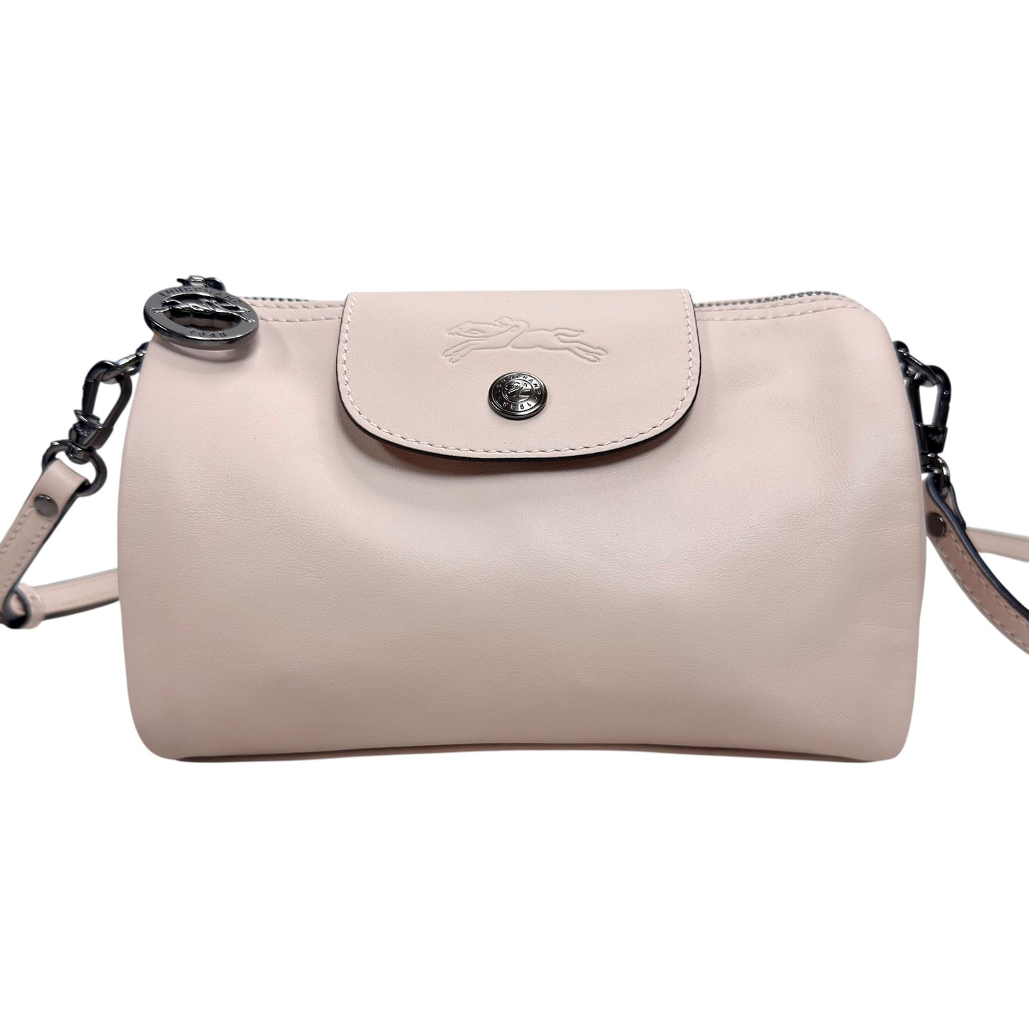 LONGCHAMP Pliage 皮革 斜揹袋