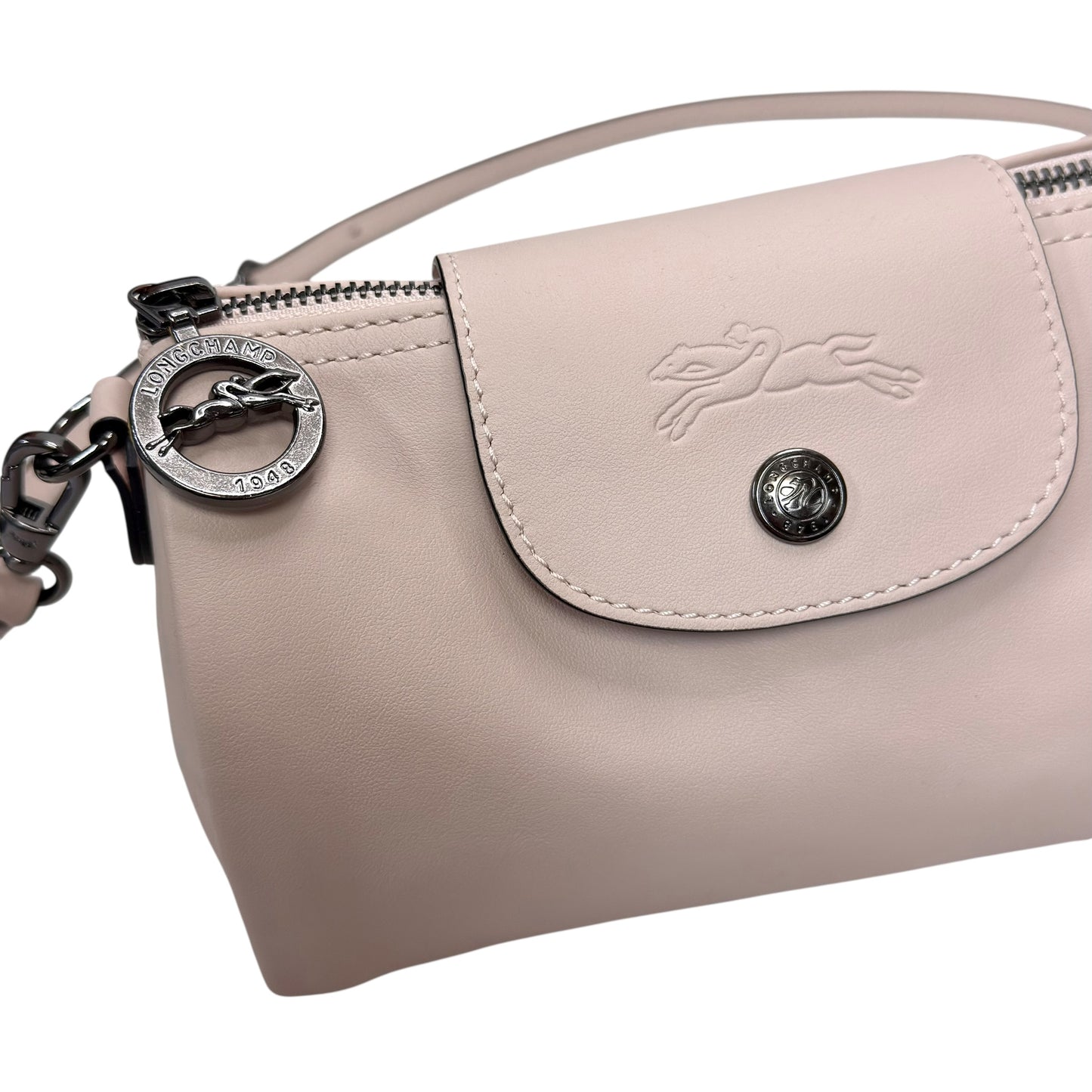 LONGCHAMP Pliage 皮革 斜揹袋