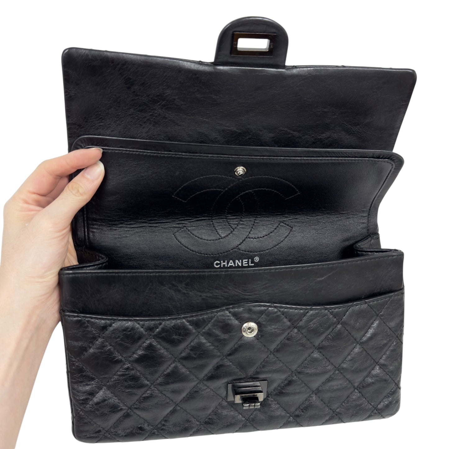 CHANEL 2.55 *極罕全黑* So Black 鏈條包