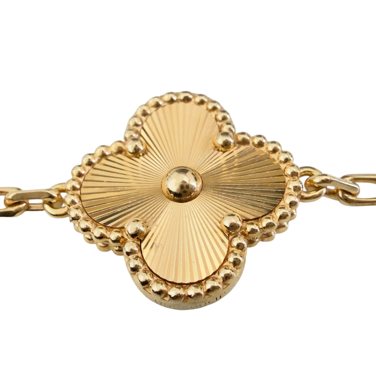 VAN CLEEF & ARPELS Vintage Alhambra 鐳射 5花 手鍊