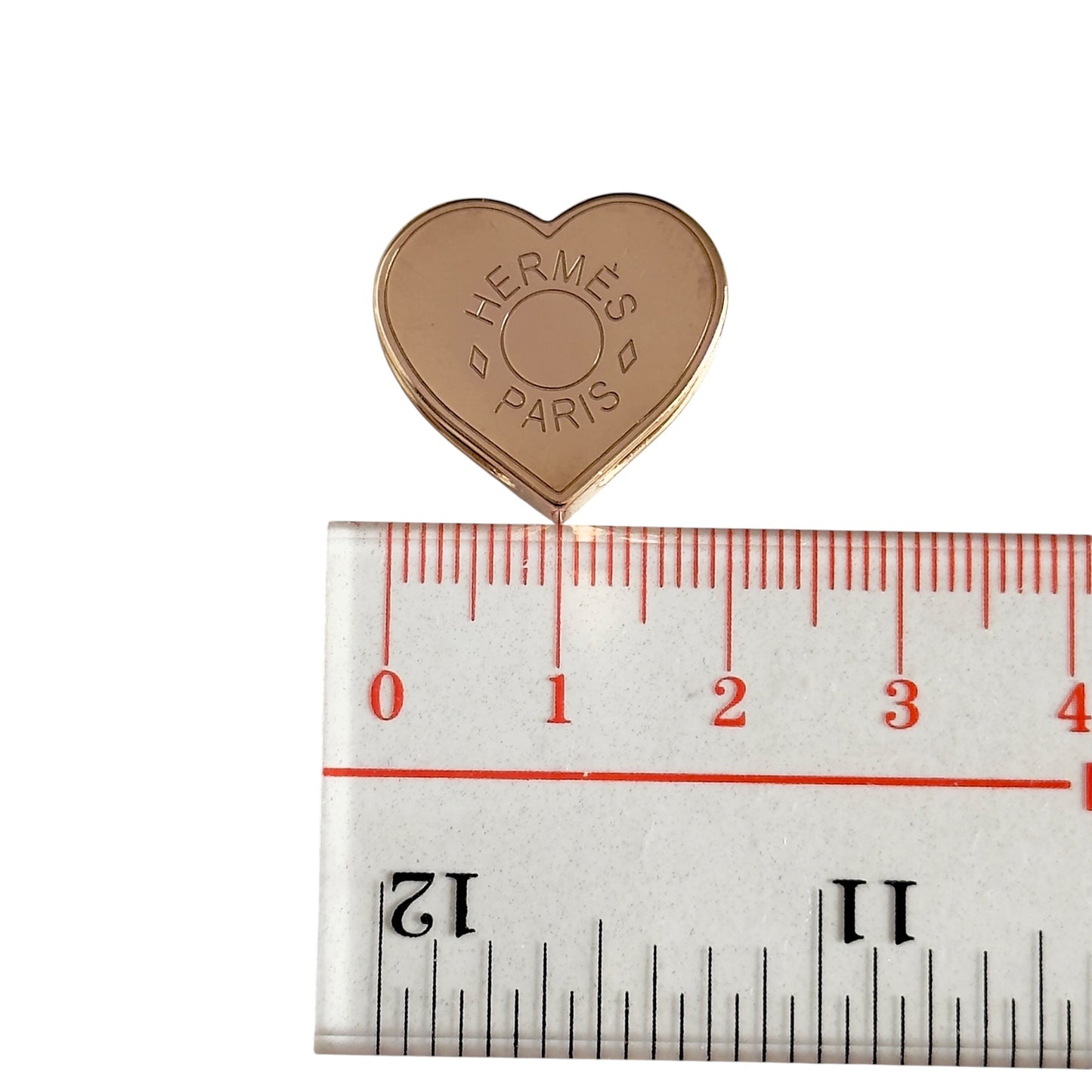 HERMES *送無品牌頸鏈* Mini Coeur twilly ring 愛心💗 多用途 絲巾扣 吊咀