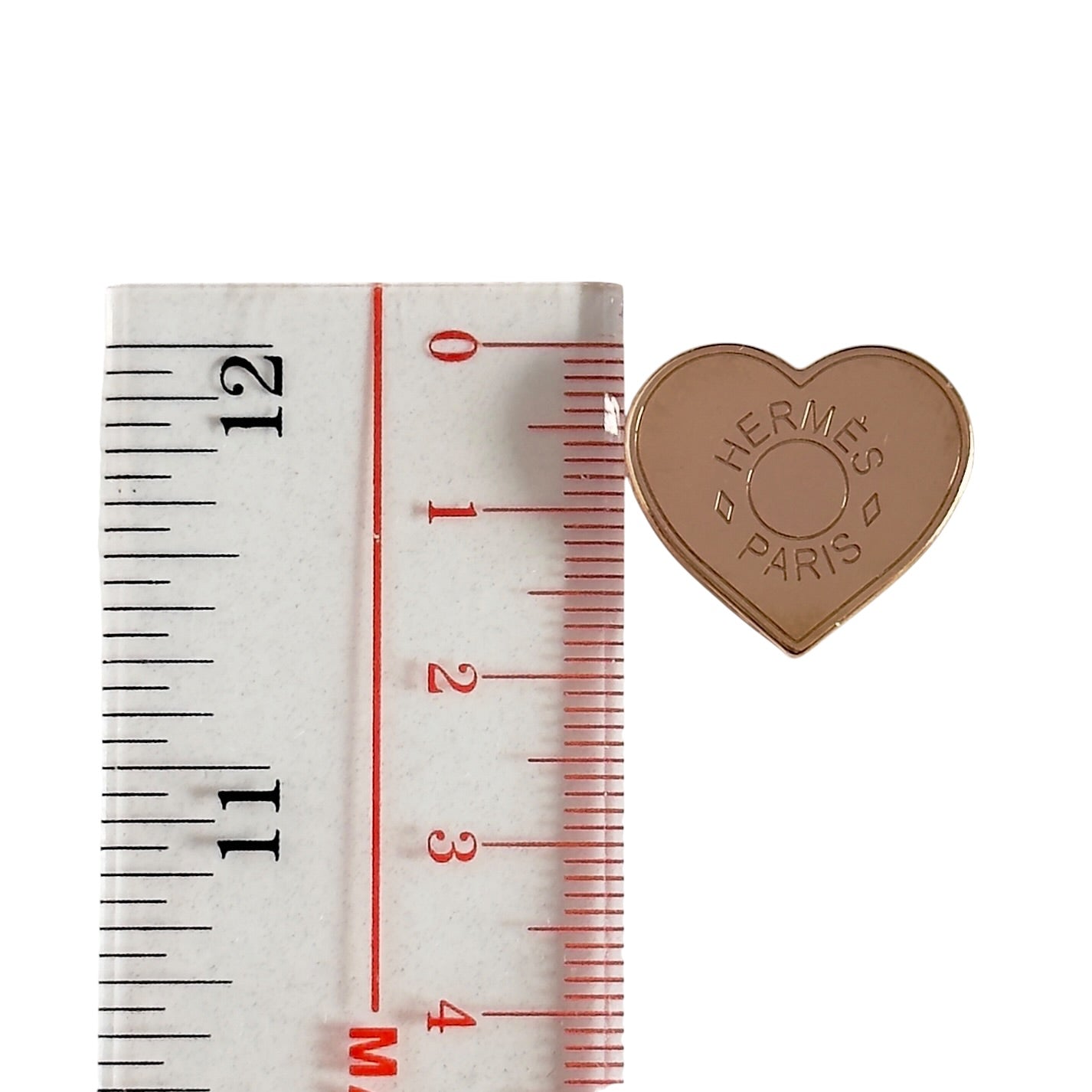 HERMES *送無品牌頸鏈* Mini Coeur twilly ring 愛心💗 多用途 絲巾扣 吊咀