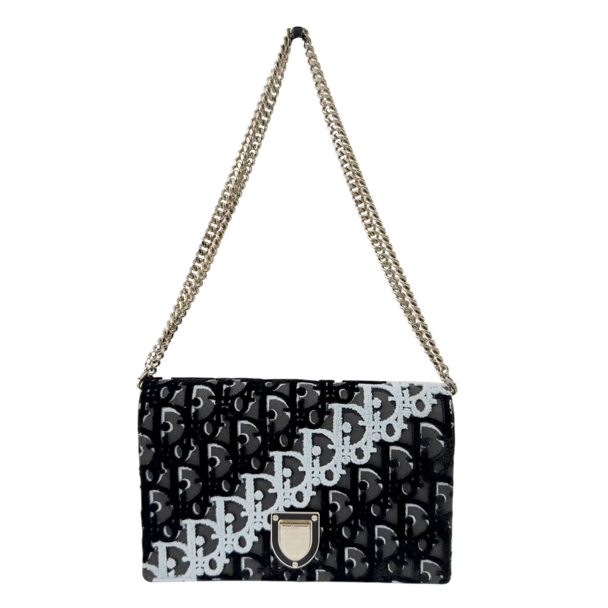 DIOR Diorama oblique 老花 鏈條銀包