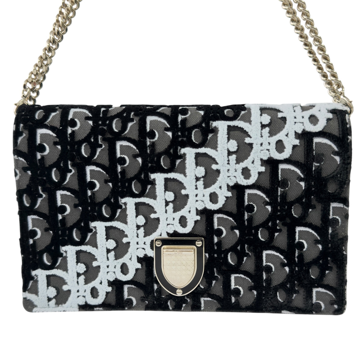 DIOR Diorama oblique 老花 鏈條銀包