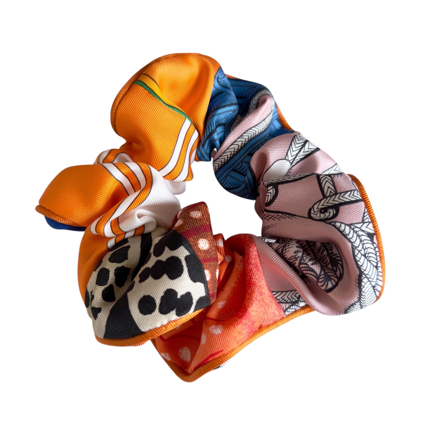 HERMES Claudia Bloom scrunchie 絲質 彈性髮圈