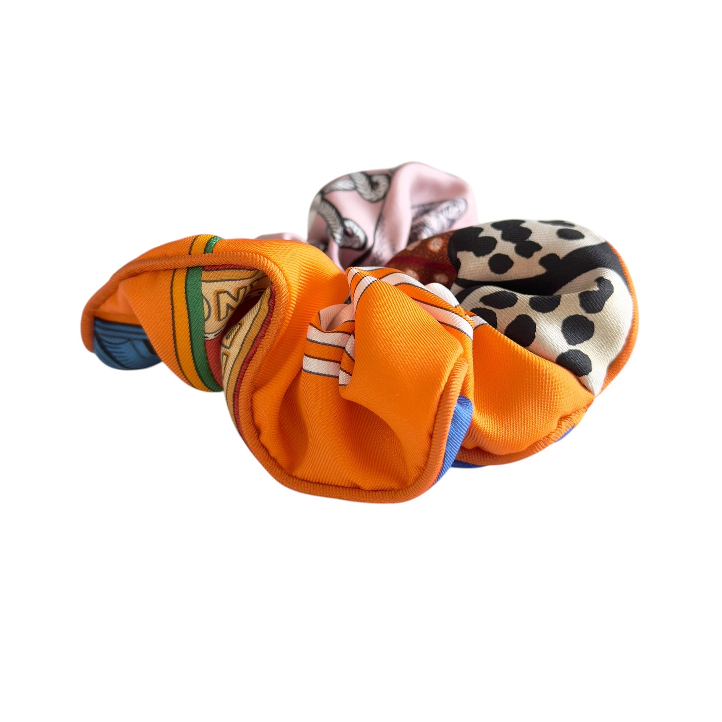 HERMES Claudia Bloom scrunchie 絲質 彈性髮圈