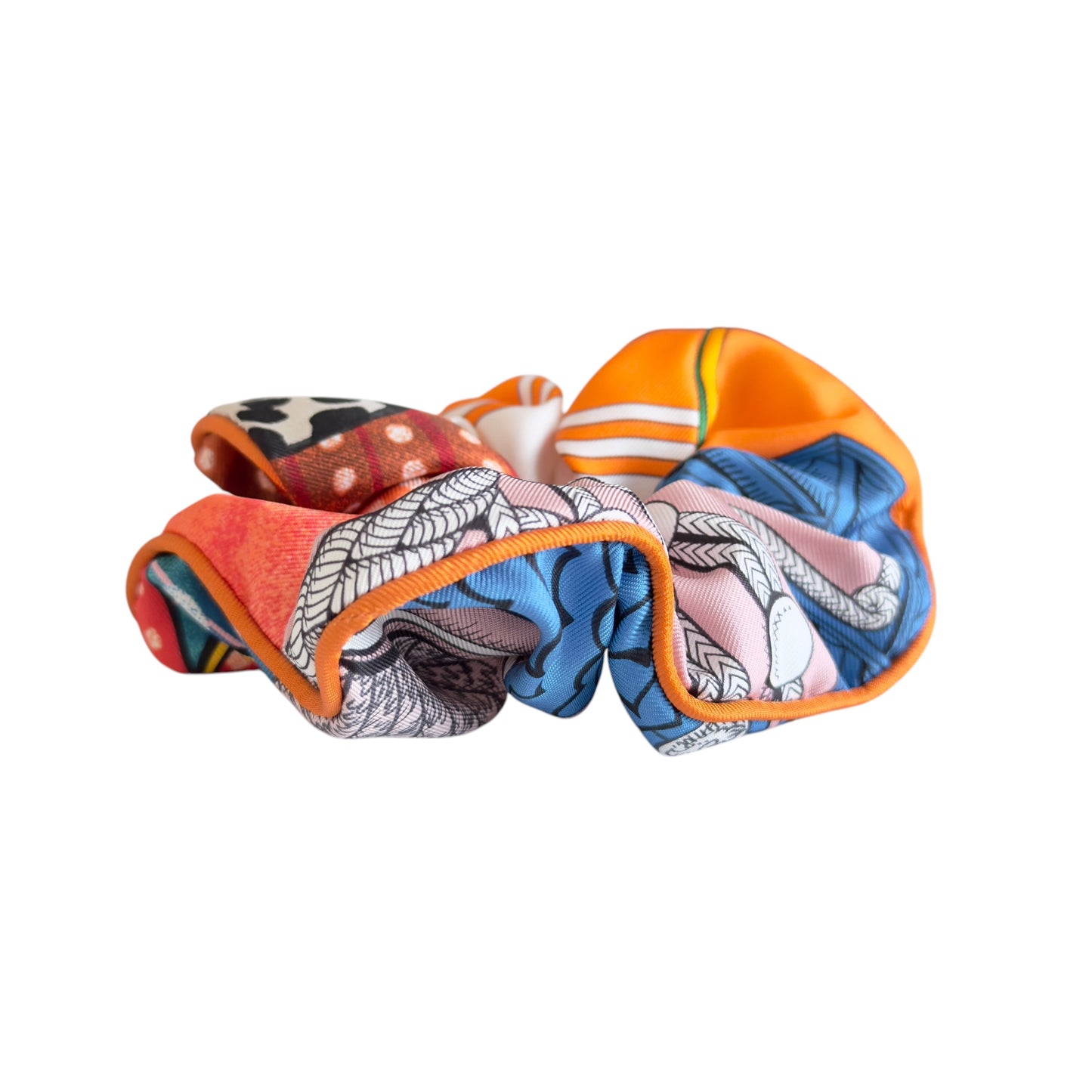 HERMES Claudia Bloom scrunchie 絲質 彈性髮圈