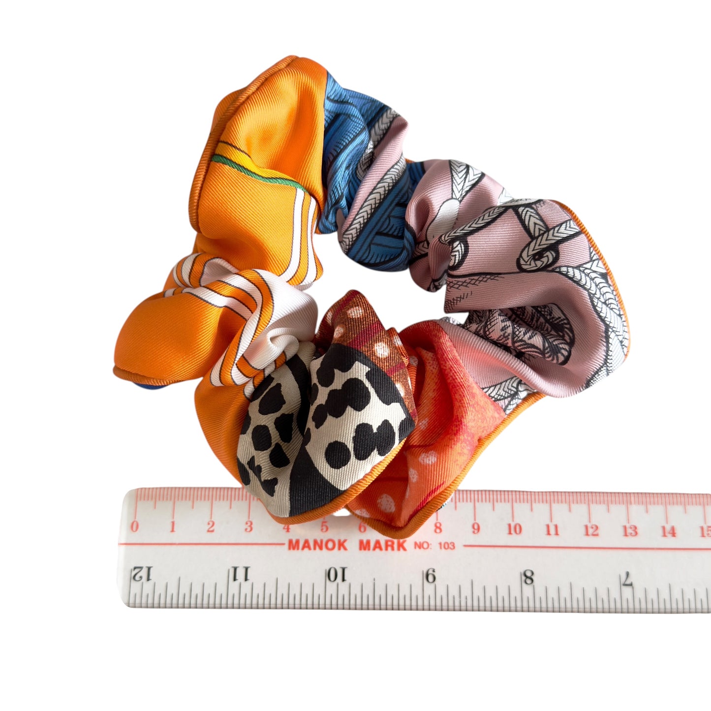 HERMES Claudia Bloom scrunchie 絲質 彈性髮圈