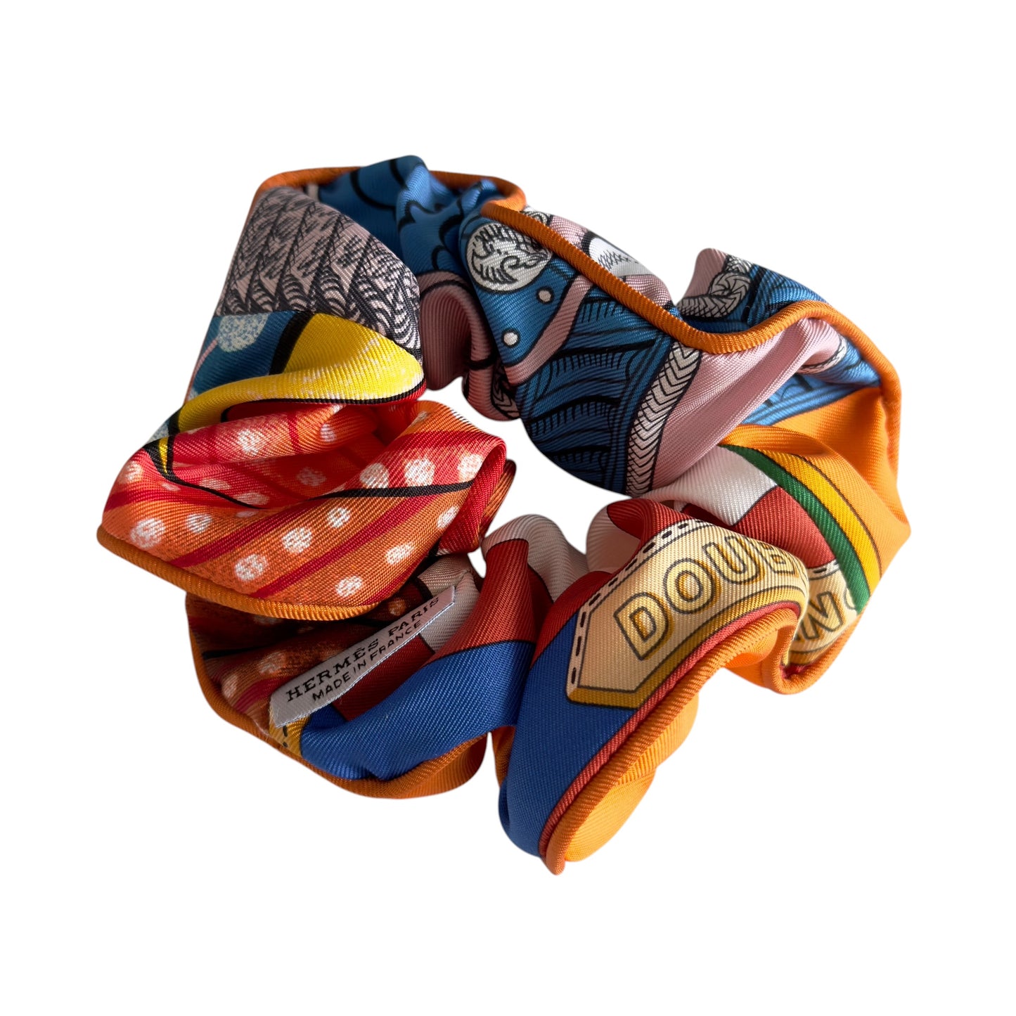 HERMES Claudia Bloom scrunchie 絲質 彈性髮圈