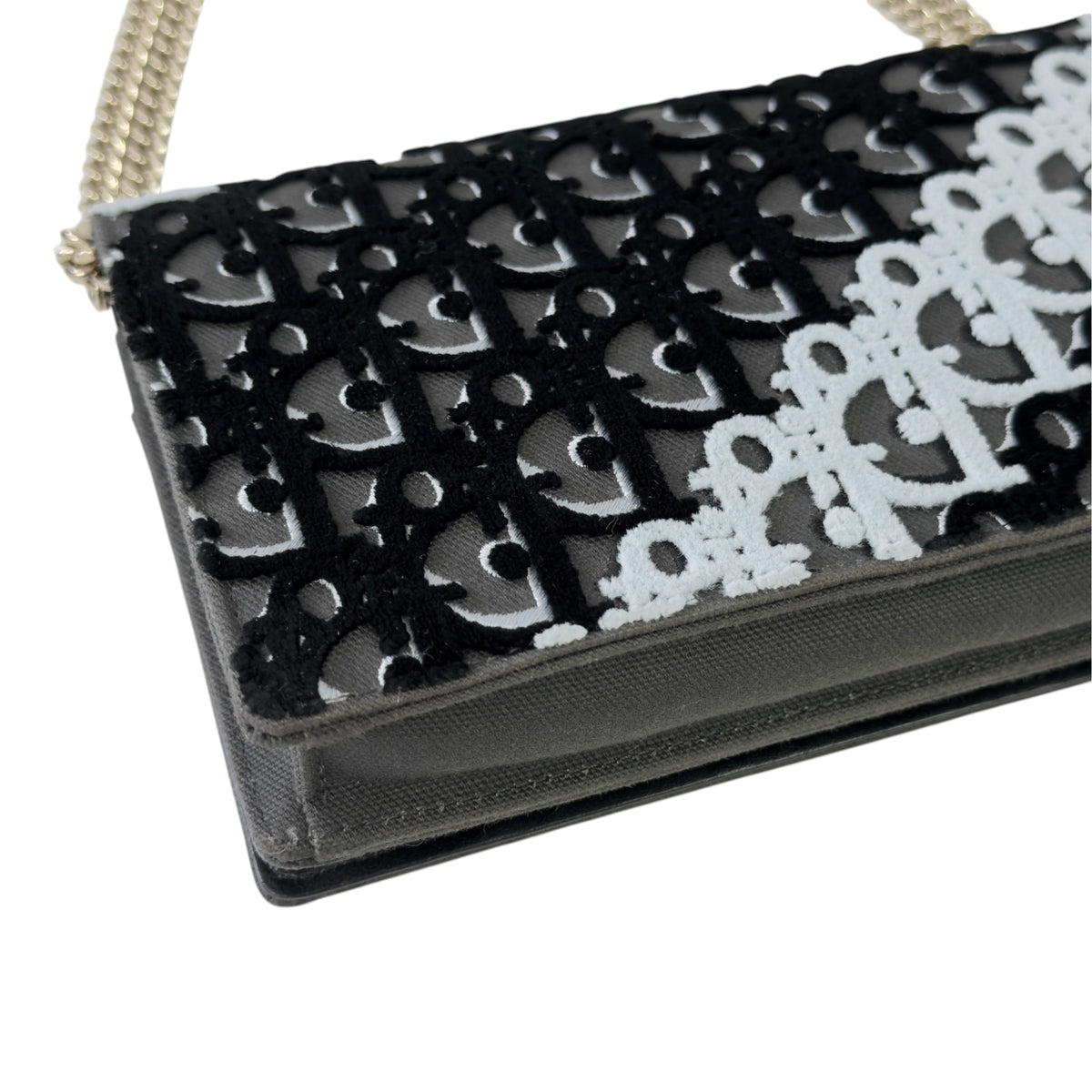 DIOR Diorama oblique 老花 鏈條銀包