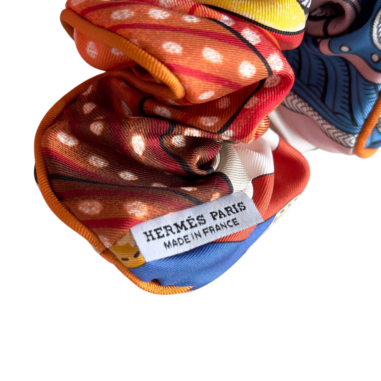HERMES Claudia Bloom scrunchie 絲質 彈性髮圈
