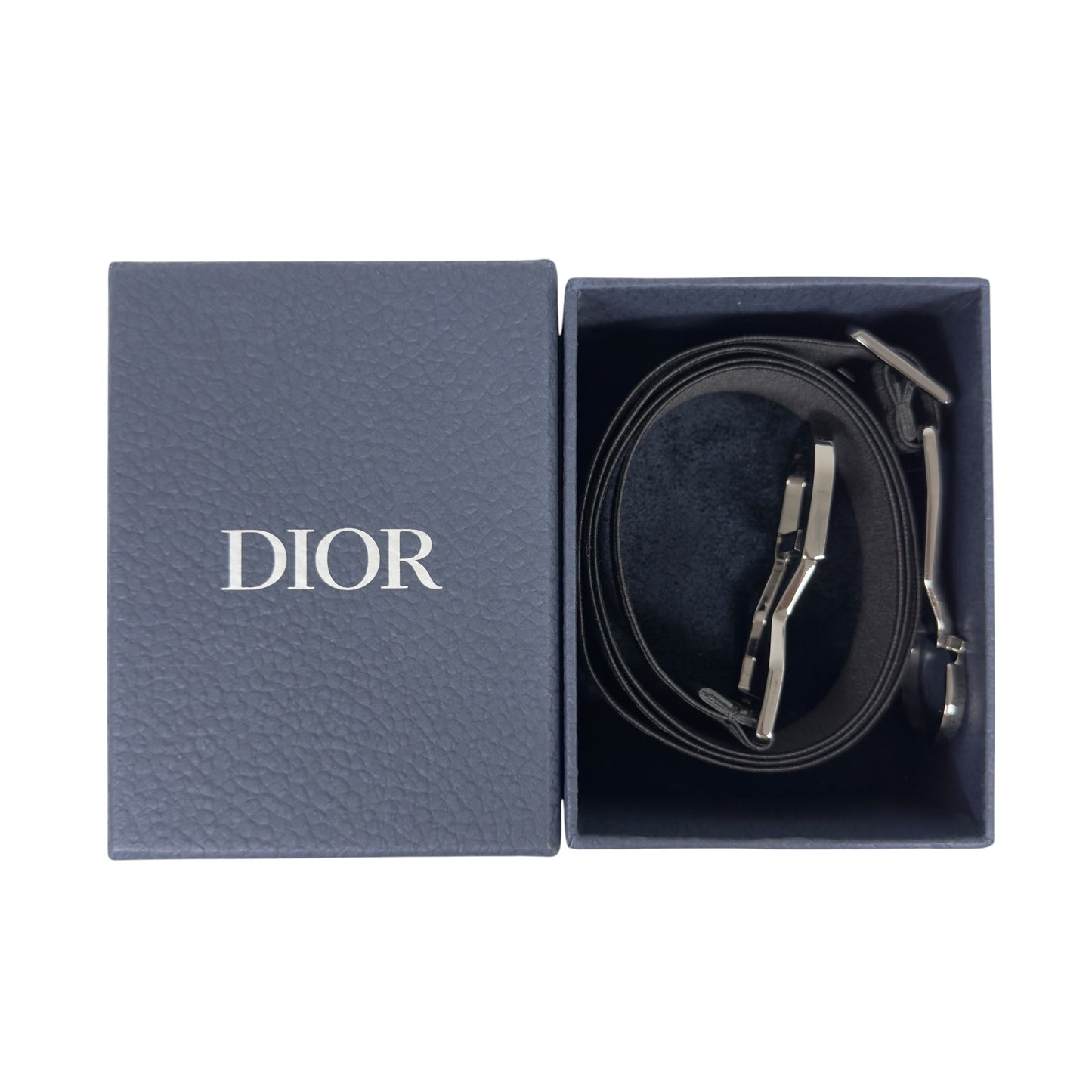 DIOR Oblique 老花 CD扣 彈性 腰帶