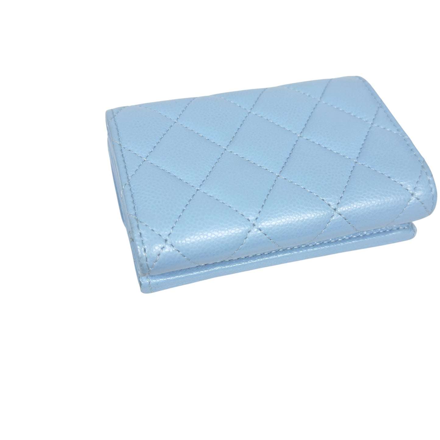 CHANEL CC 荔枝皮 多摺 迷你銀包