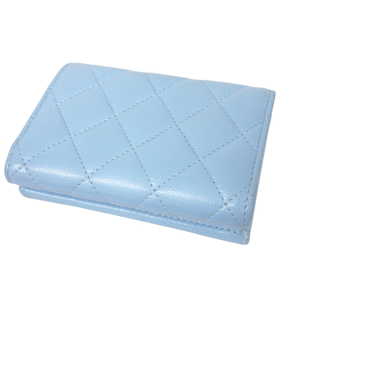 CHANEL CC 荔枝皮 多摺 迷你銀包