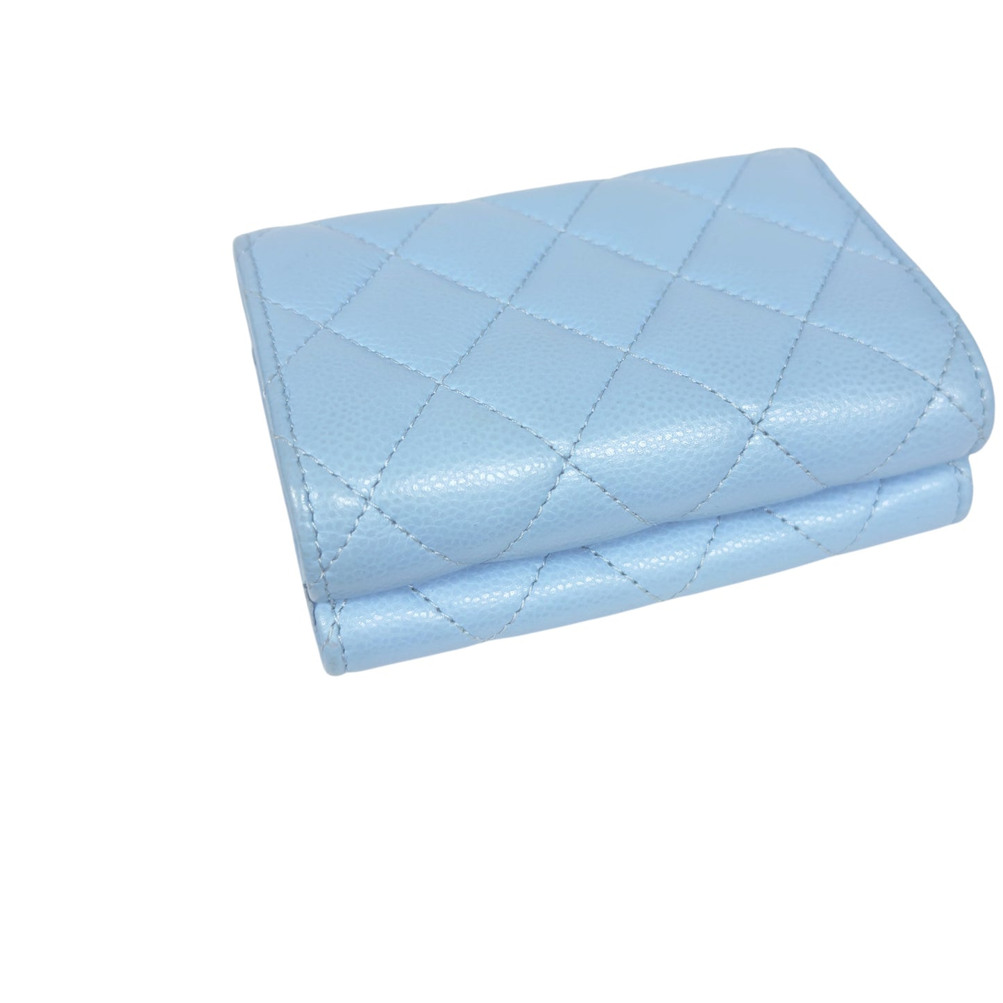 CHANEL CC 荔枝皮 多摺 迷你銀包