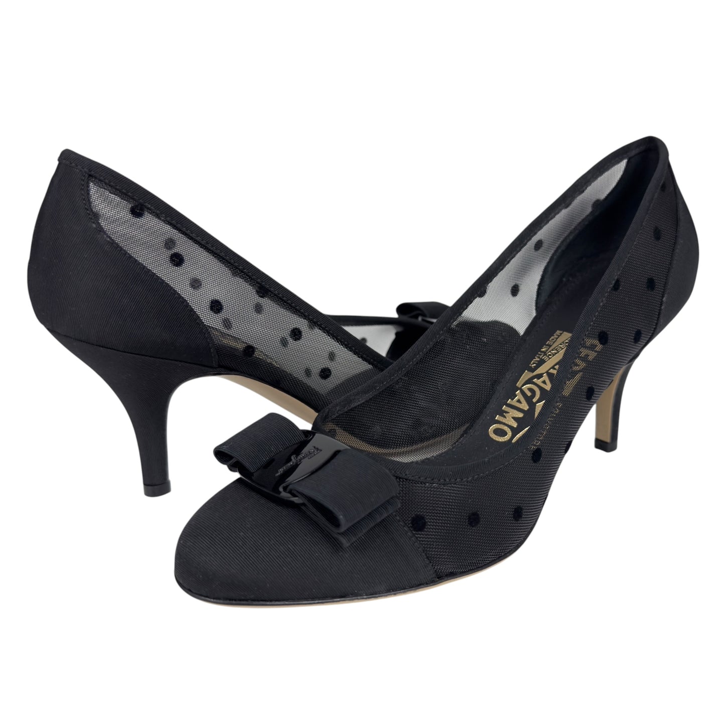 SALVATORE FERRAGAMO Vara 蝴蝶結 高踭鞋 70MM