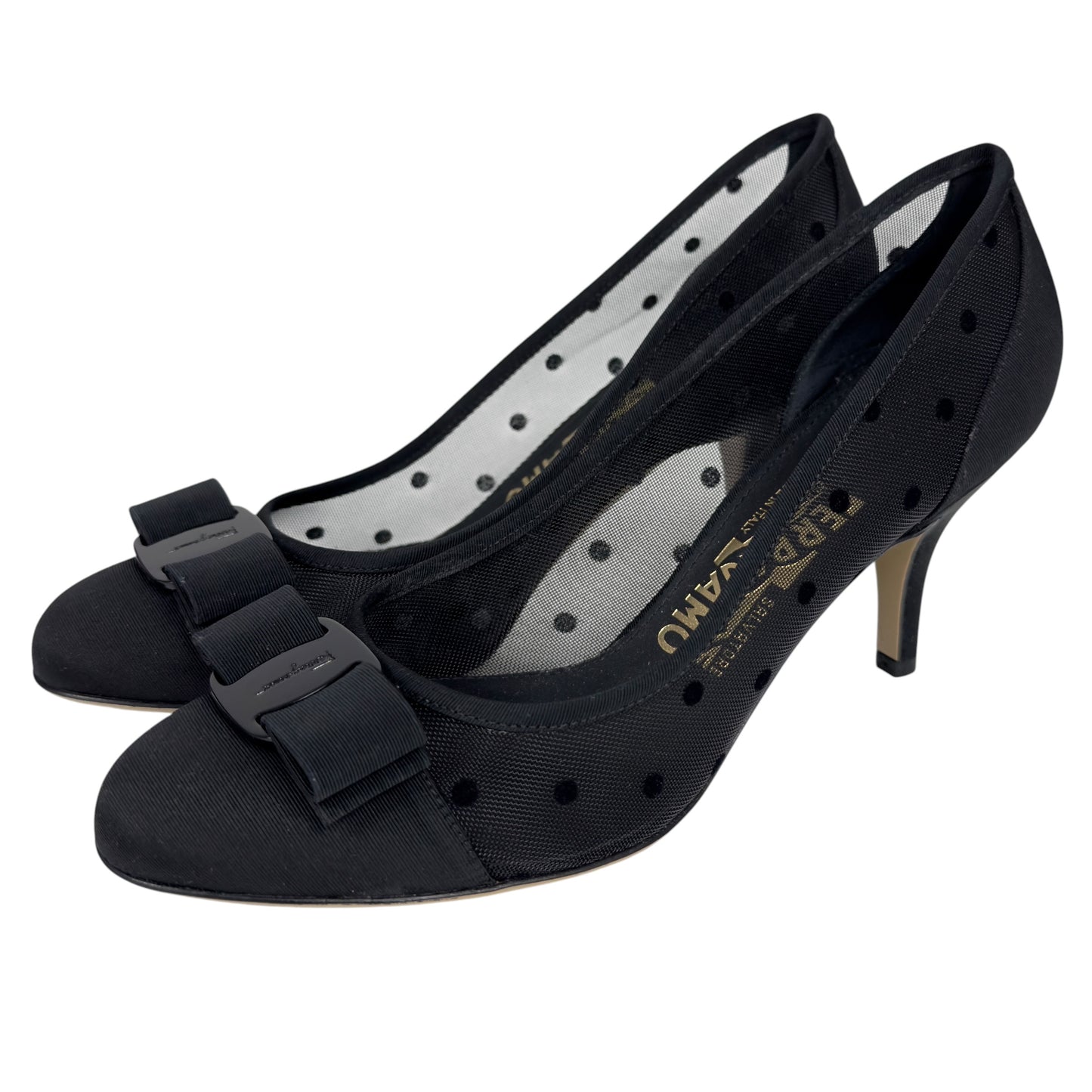 SALVATORE FERRAGAMO Vara 蝴蝶結 高踭鞋 70MM