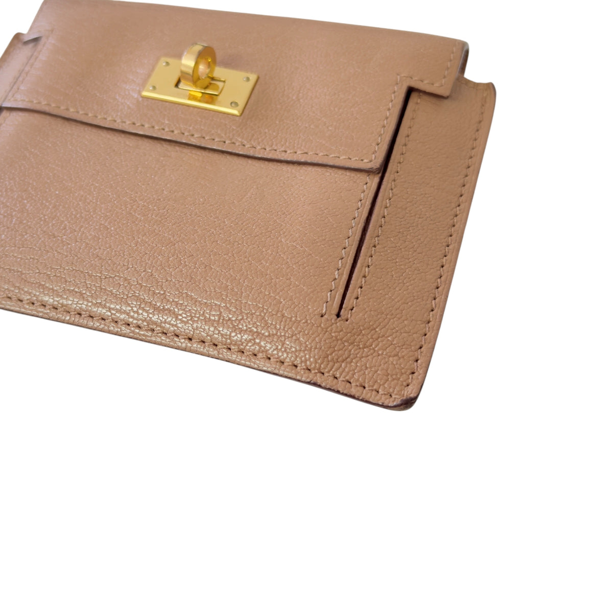 HERMES *自加鏈＞送無品牌長鏈* Kelly Pocket Compact Wallet 迷你小包 Y刻