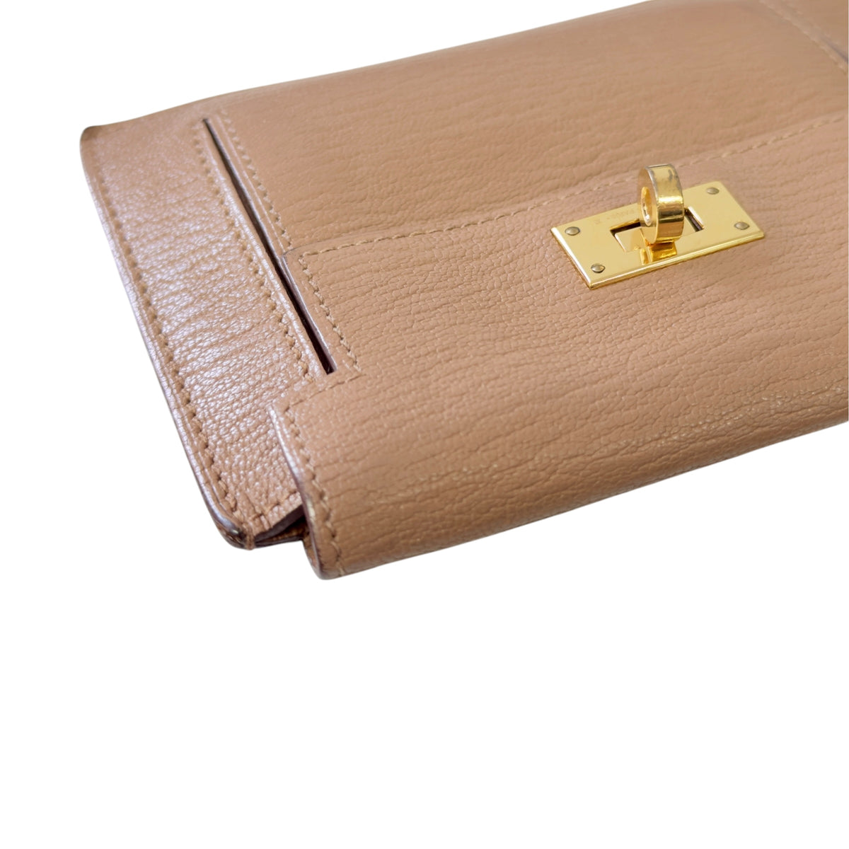 HERMES *自加鏈＞送無品牌長鏈* Kelly Pocket Compact Wallet 迷你小包 Y刻