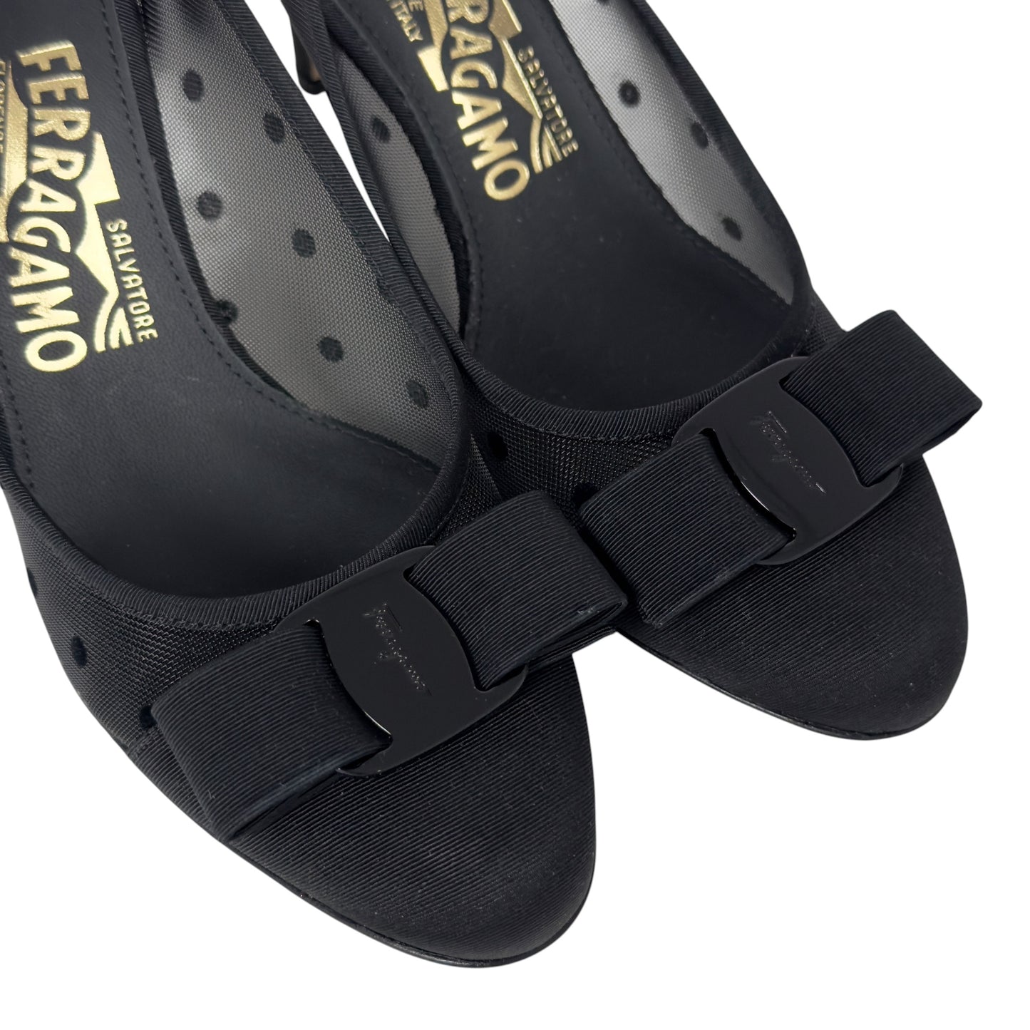SALVATORE FERRAGAMO Vara 蝴蝶結 高踭鞋 70MM