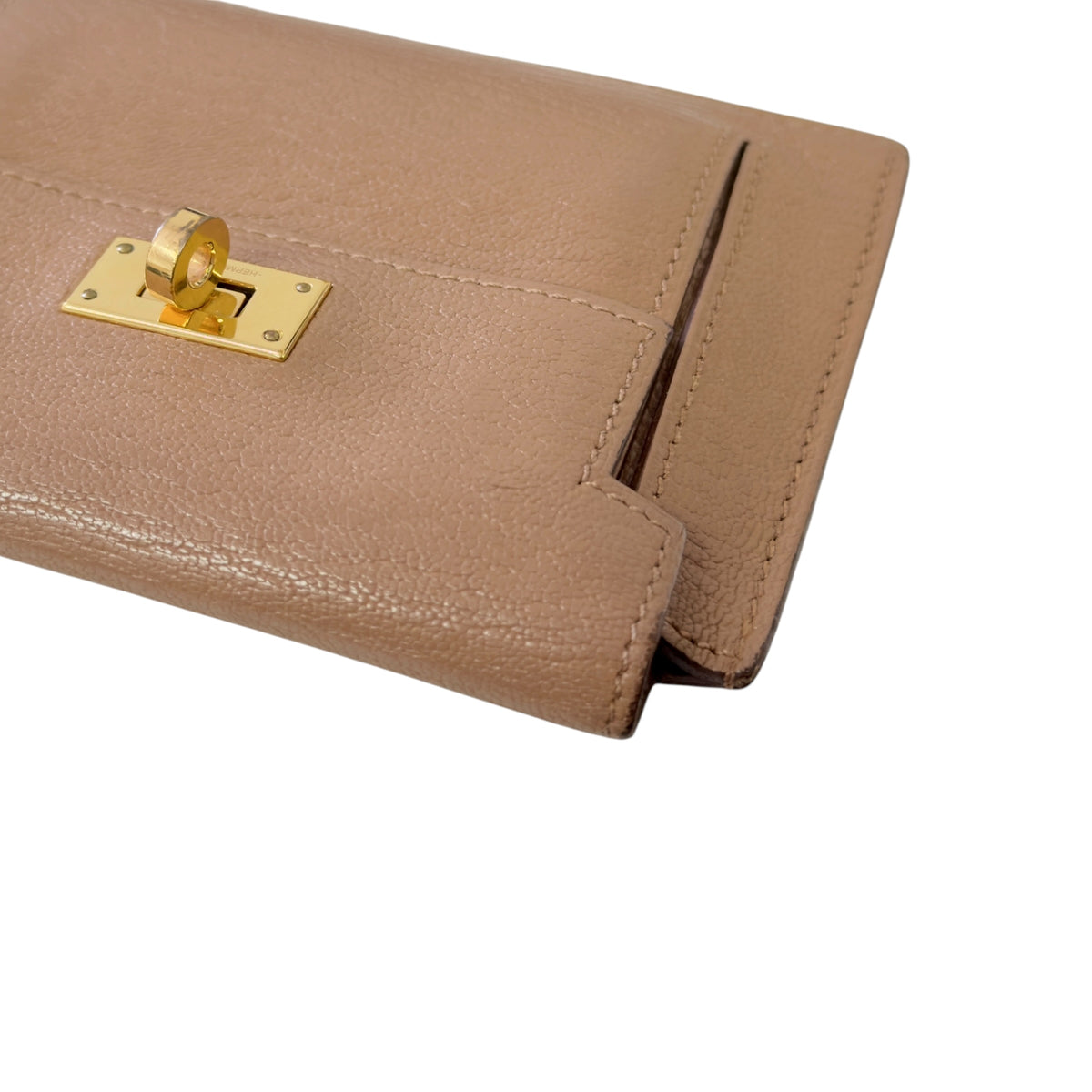HERMES *自加鏈＞送無品牌長鏈* Kelly Pocket Compact Wallet 迷你小包 Y刻