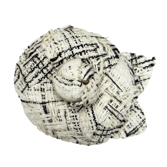 CHANEL CC 山茶花 粗花呢 胸針