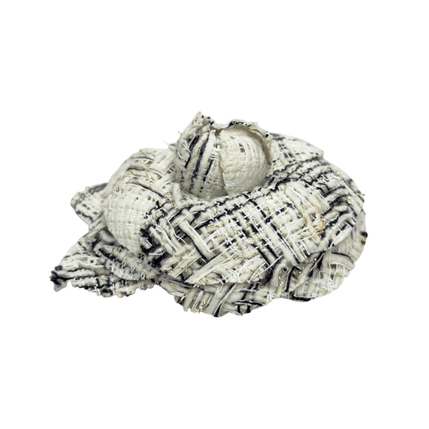 CHANEL CC 山茶花 粗花呢 胸針