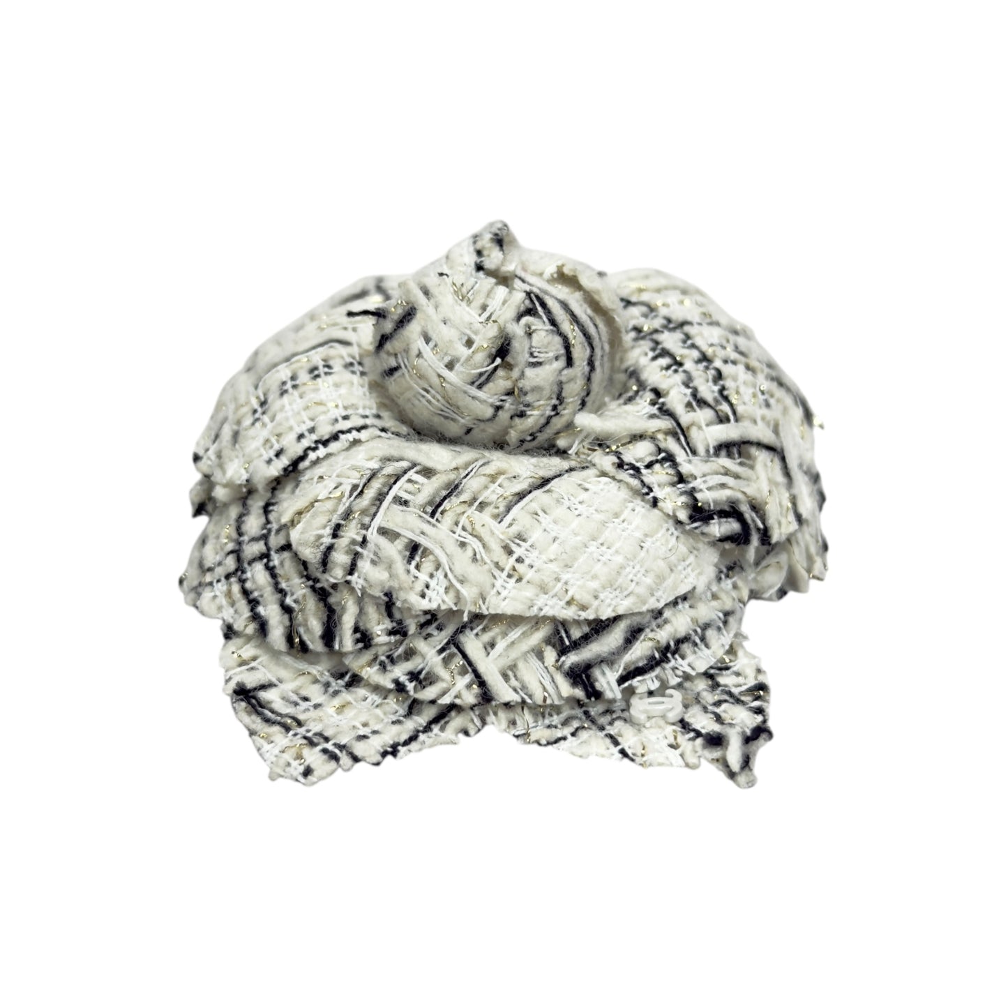 CHANEL CC 山茶花 粗花呢 胸針