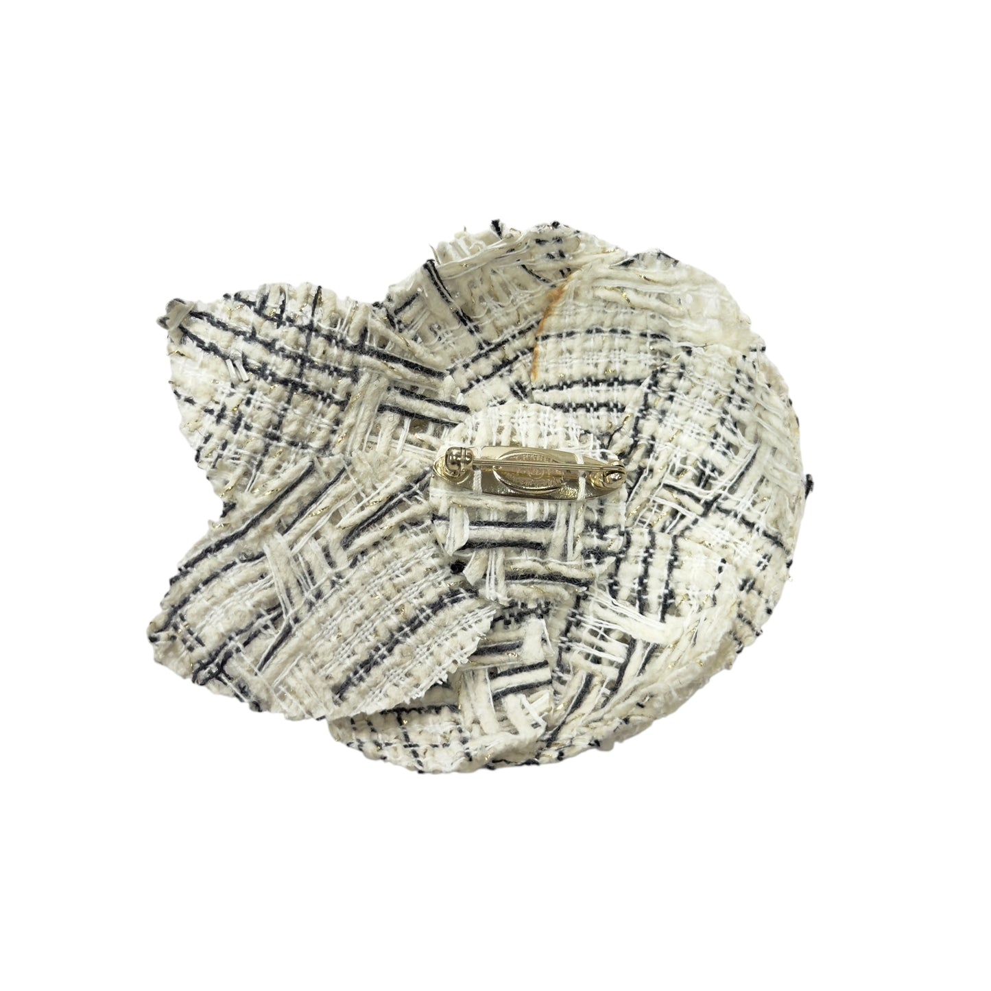 CHANEL CC 山茶花 粗花呢 胸針