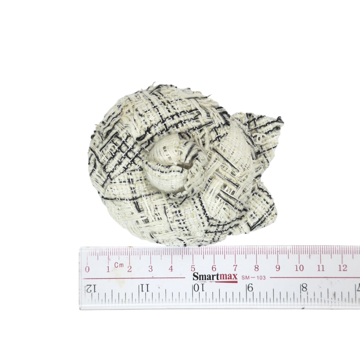 CHANEL CC 山茶花 粗花呢 胸針