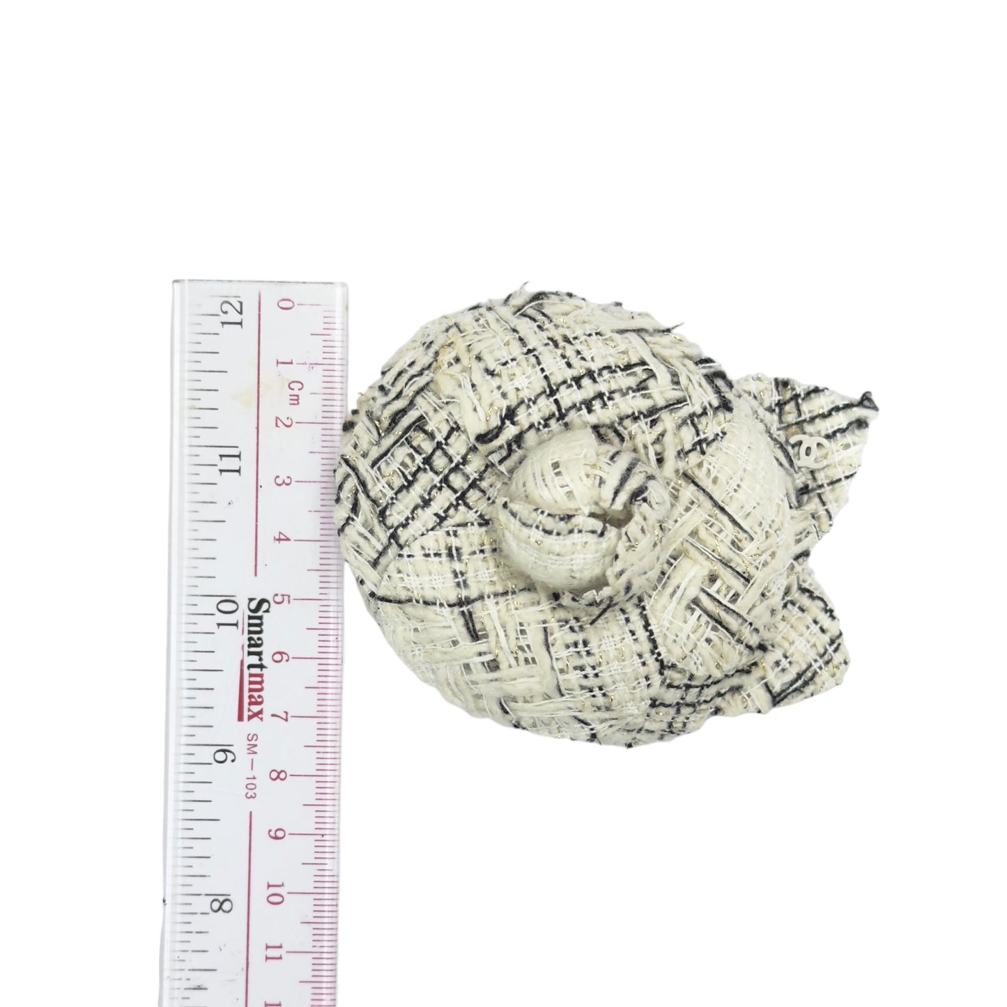 CHANEL CC 山茶花 粗花呢 胸針