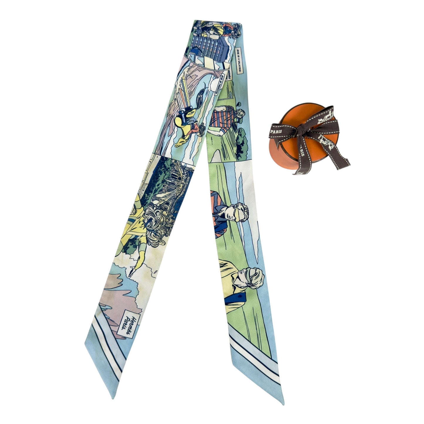 HERMES Wow! Twilly 幼絲巾