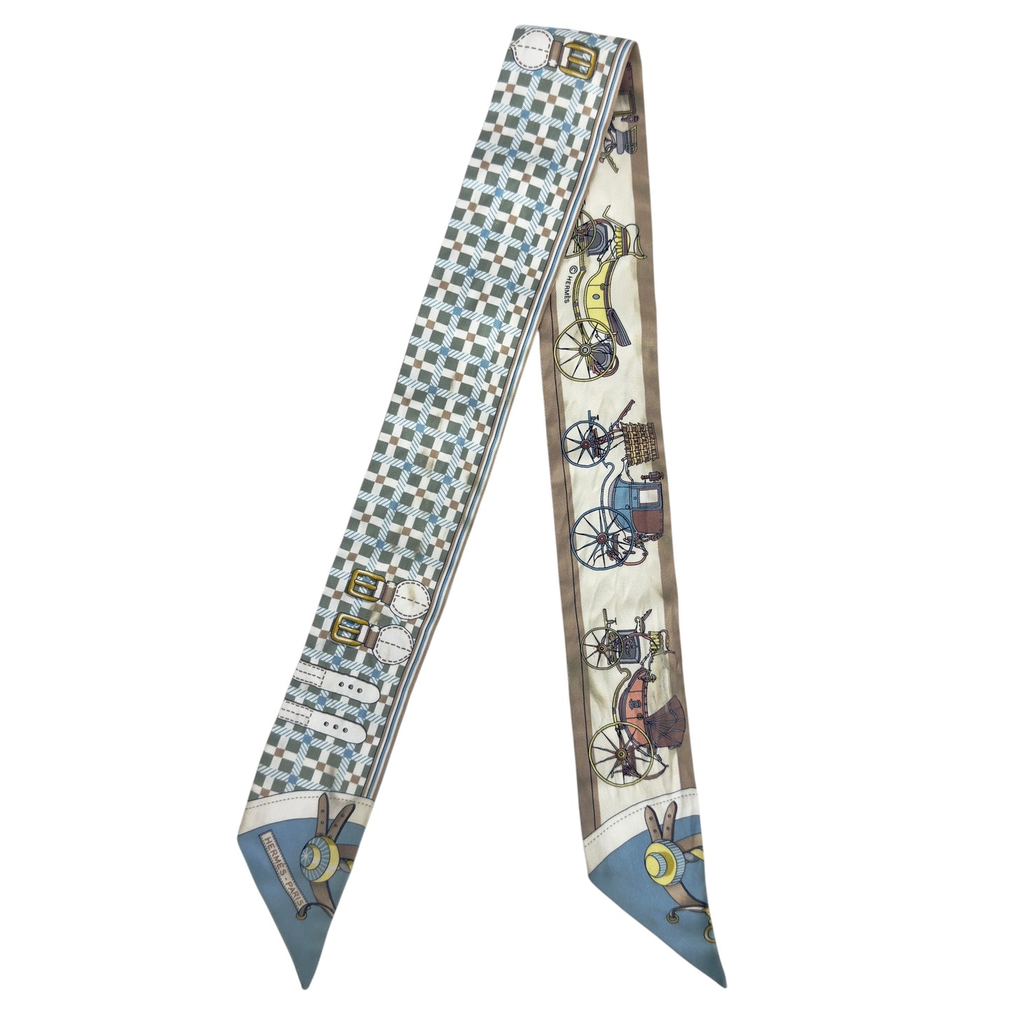 HERMES Les Voitures Nouvelles Twilly 新式座駕 幼絲巾