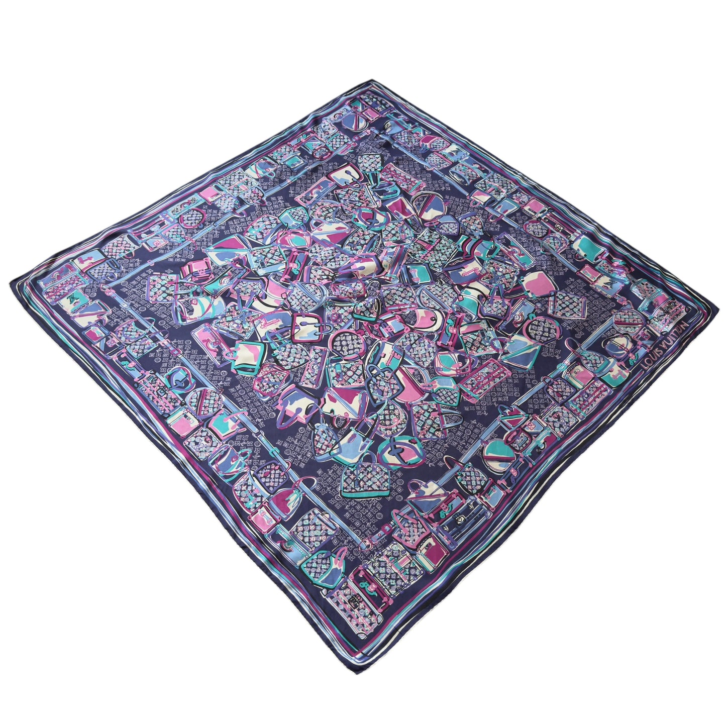 LOUIS VUITTON 老花 絲巾