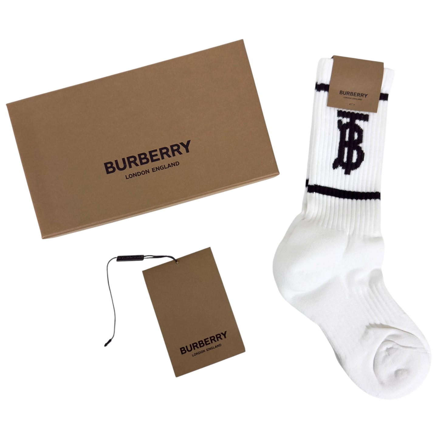 BURBERRY 中筒襪