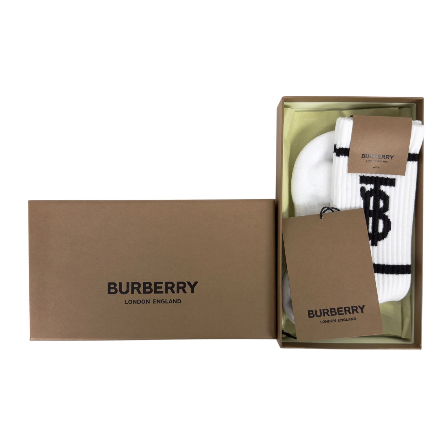 BURBERRY 中筒襪