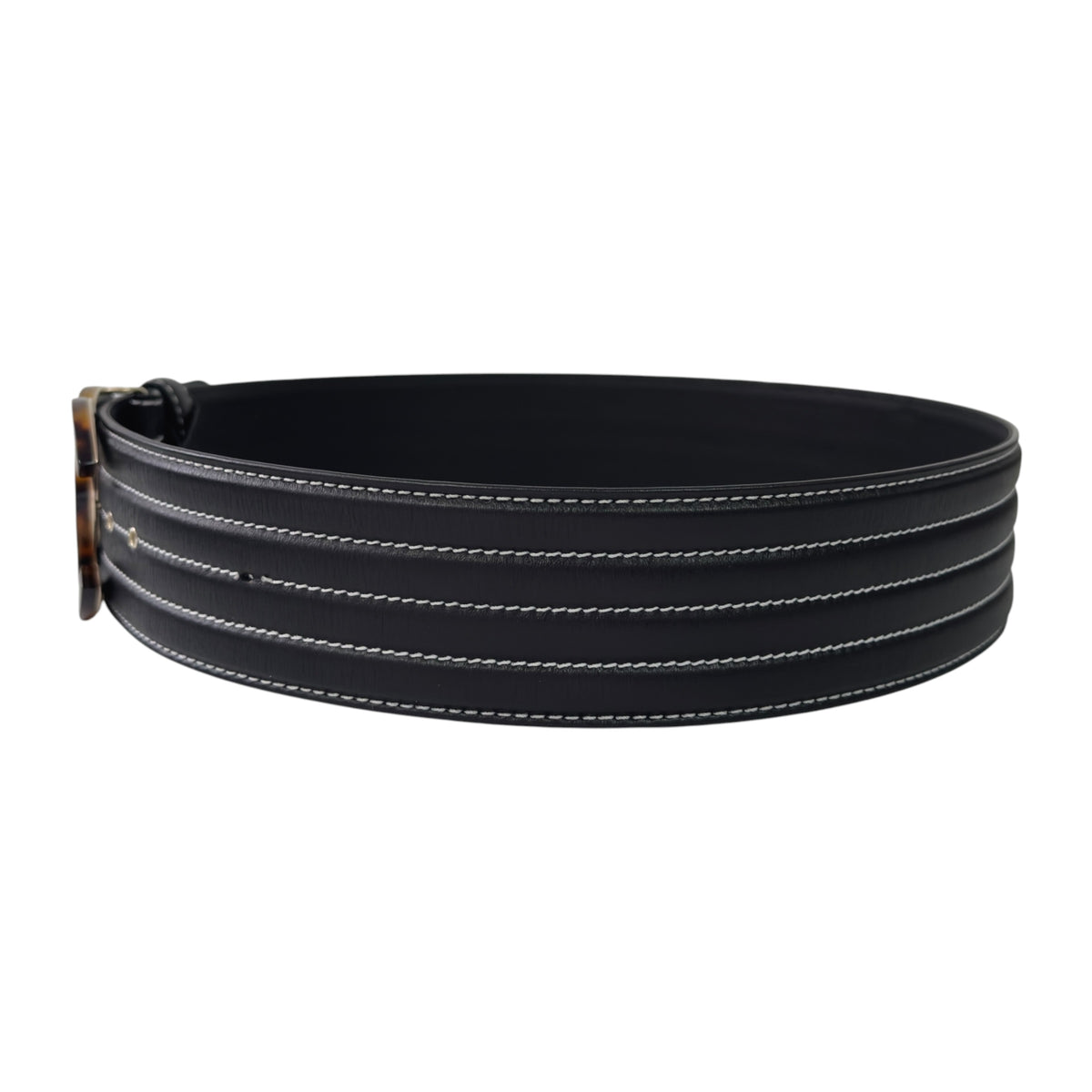 CHANEL CC 復刻玳瑁扣 腰帶 60mm