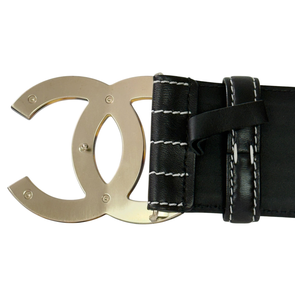 CHANEL CC 復刻玳瑁扣 腰帶 60mm