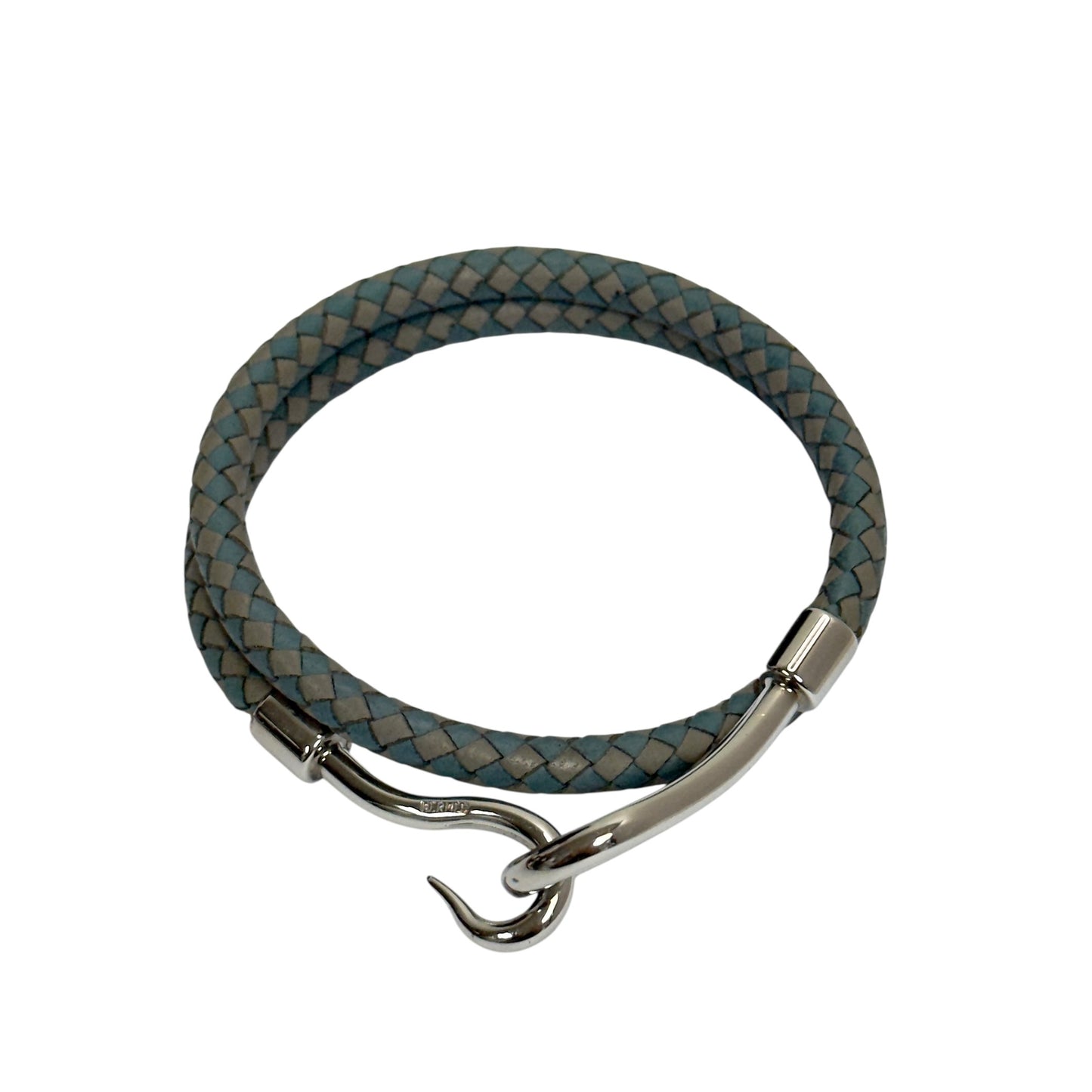 HERMES Jumbo H 織皮 雙圈手帶