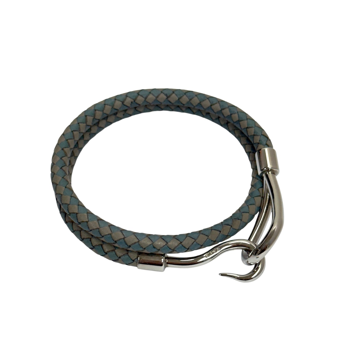 HERMES Jumbo H 織皮 雙圈手帶