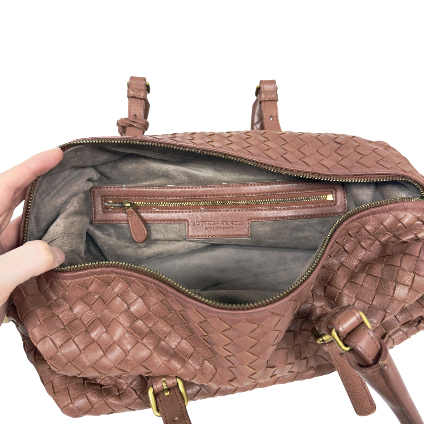 BOTTEGA VENETA 織皮 肩背包