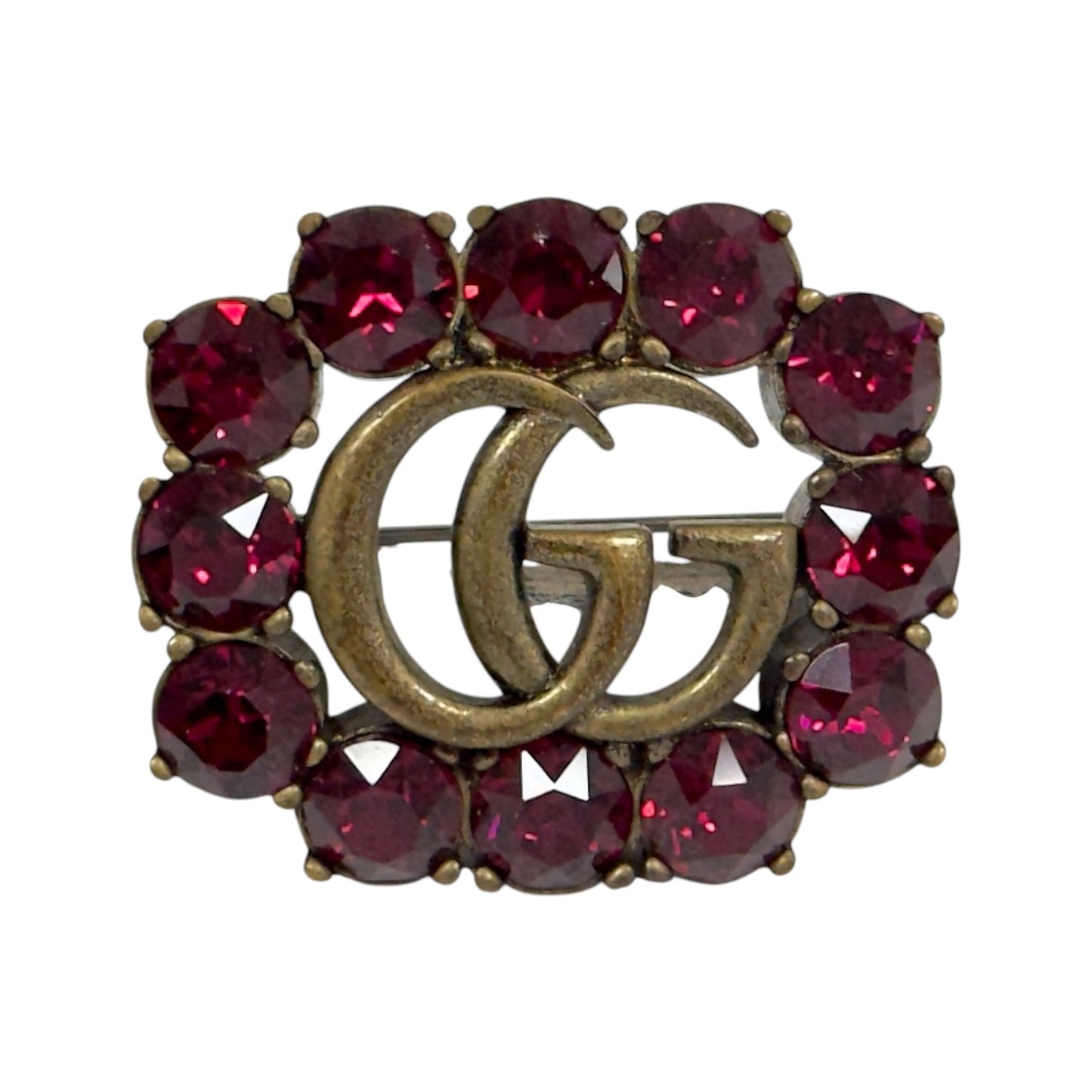 GUCCI GG Marmont 水鑽 胸針
