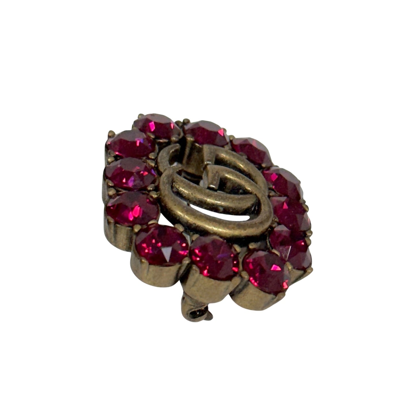 GUCCI GG Marmont 水鑽 胸針