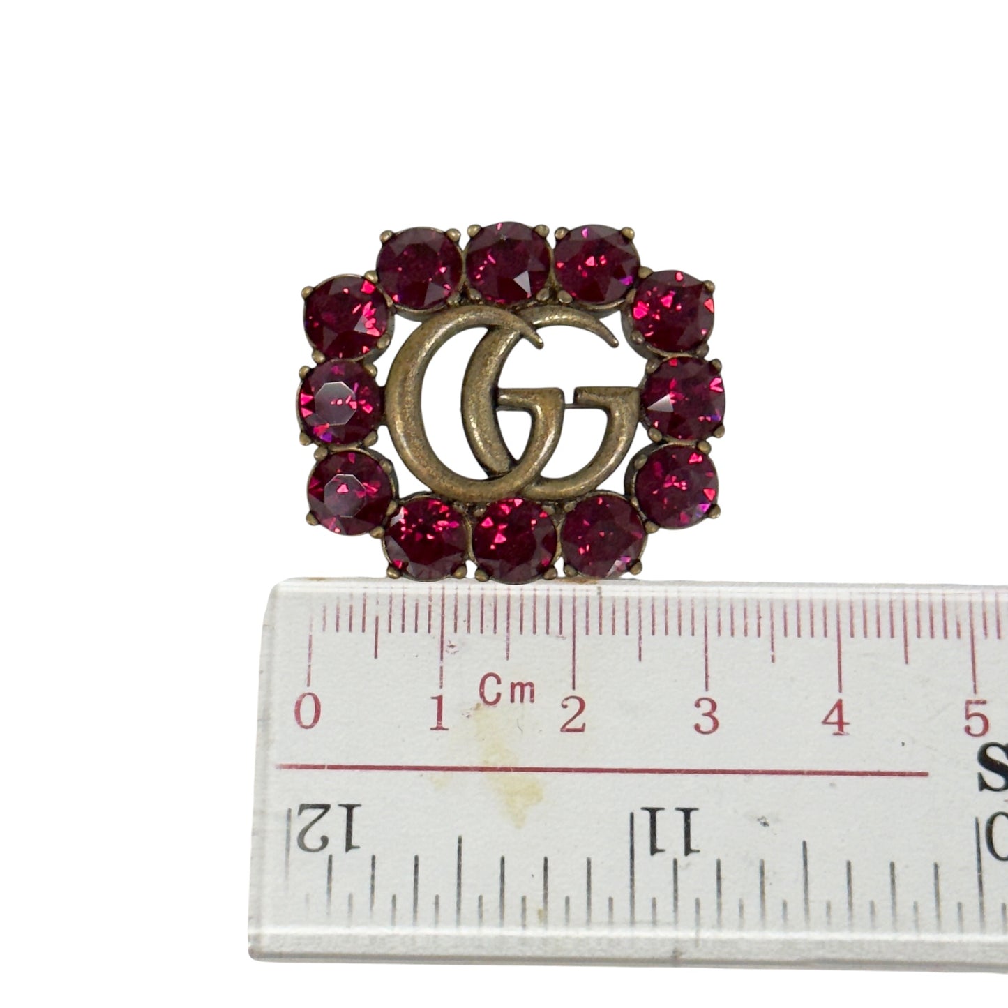 GUCCI GG Marmont 水鑽 胸針
