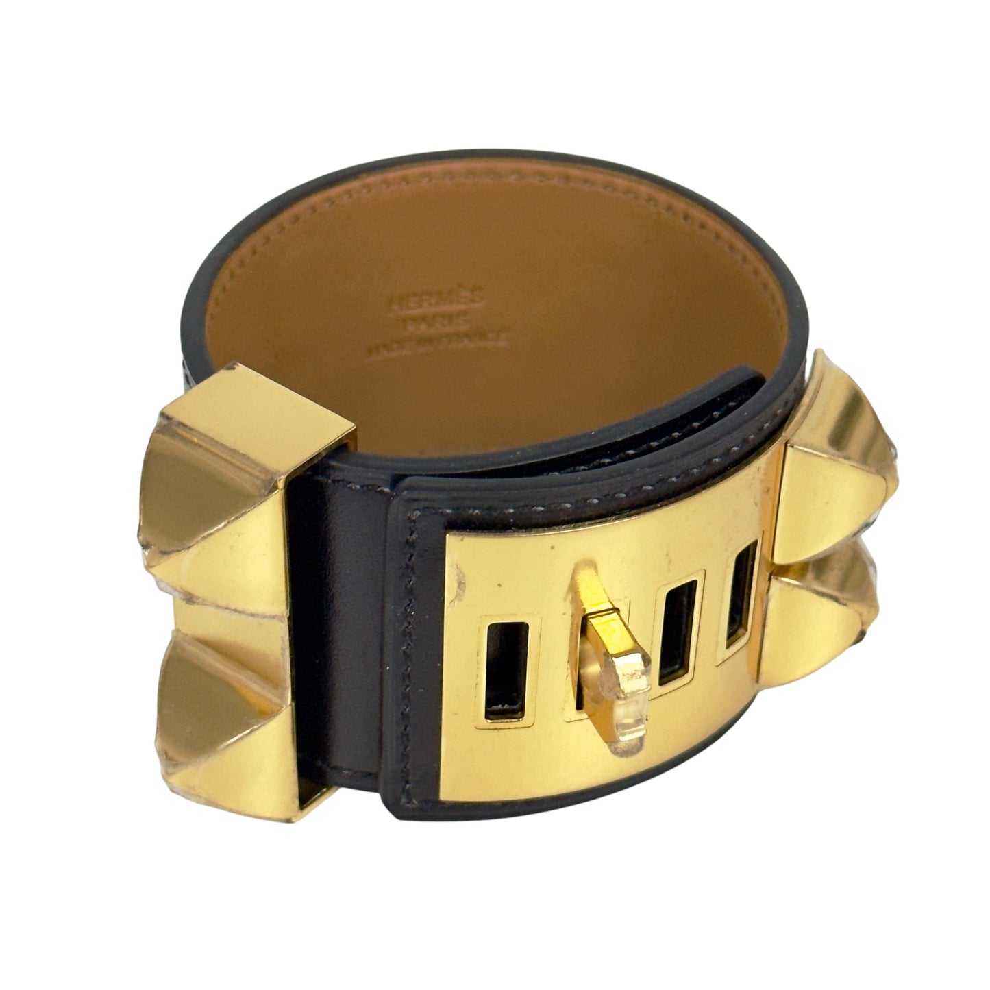 HERMES Collier de Chien 手環 框R刻