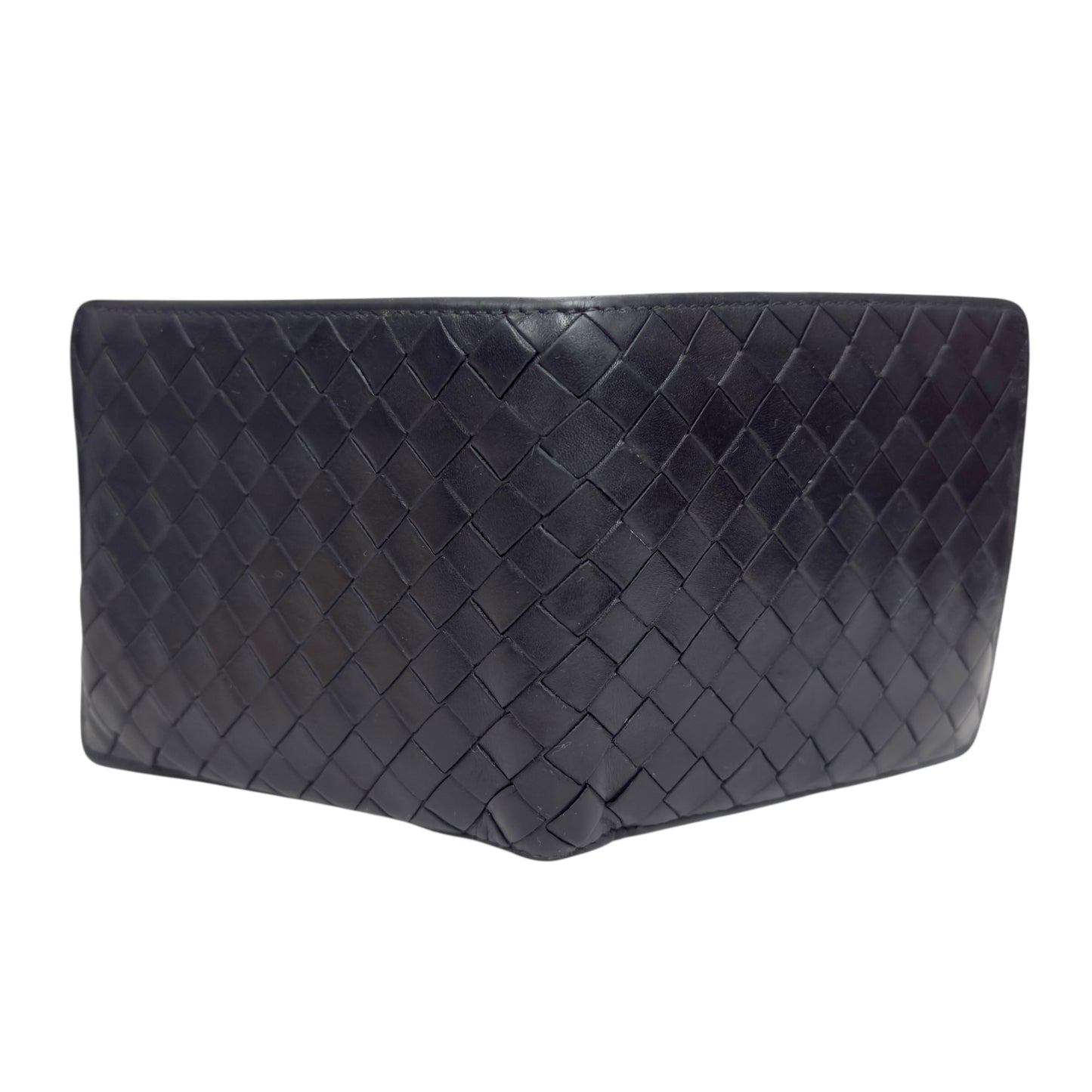 BOTTEGA VENETA 織皮 短銀包